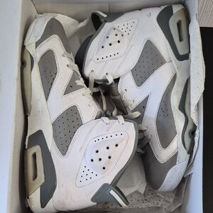 Jordan White and Gray Sneakers